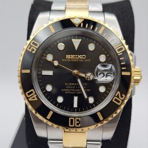 New Custom 40mm SeikoMod Automatic Watch Dive Watch